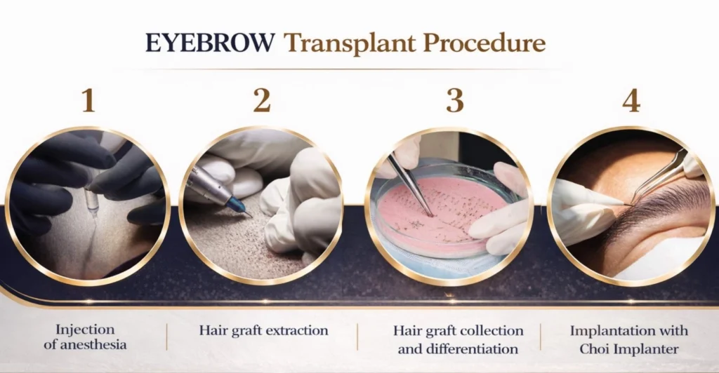 Eyebrow Transplant process