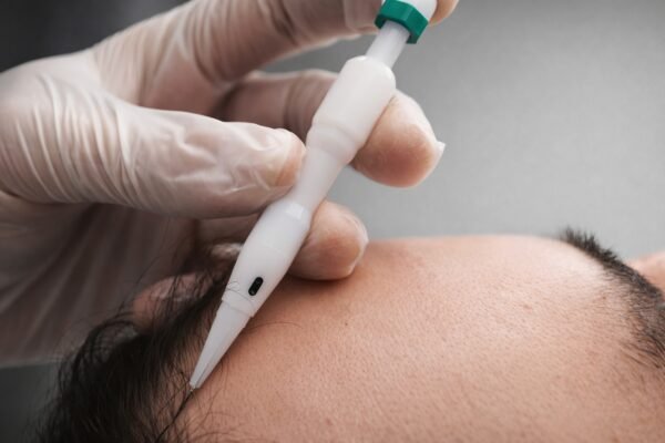 Τεχνικές μεταμόσχευσης μαλλιών για άνδρες όπως Direct FUE στην Clinique de Monsieur.